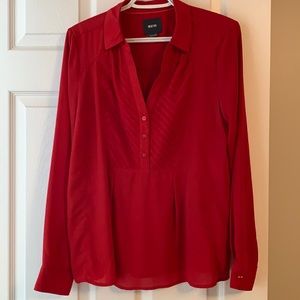 Anthropologie - Maeve Red Blouse - Size 8